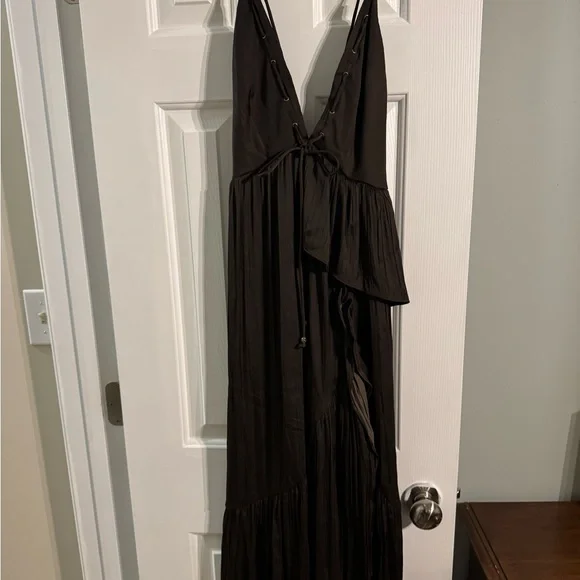 Anthropologie Asymmetrical Brown Dress - Picture 2 of 5